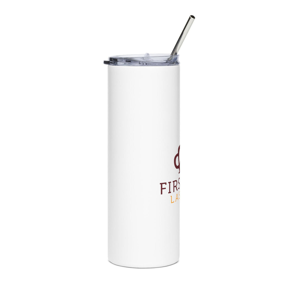 20oz Stainless Steel Tumbler — "First Cup, Last Cup" Coffee Travel Mug with Mountain Design
