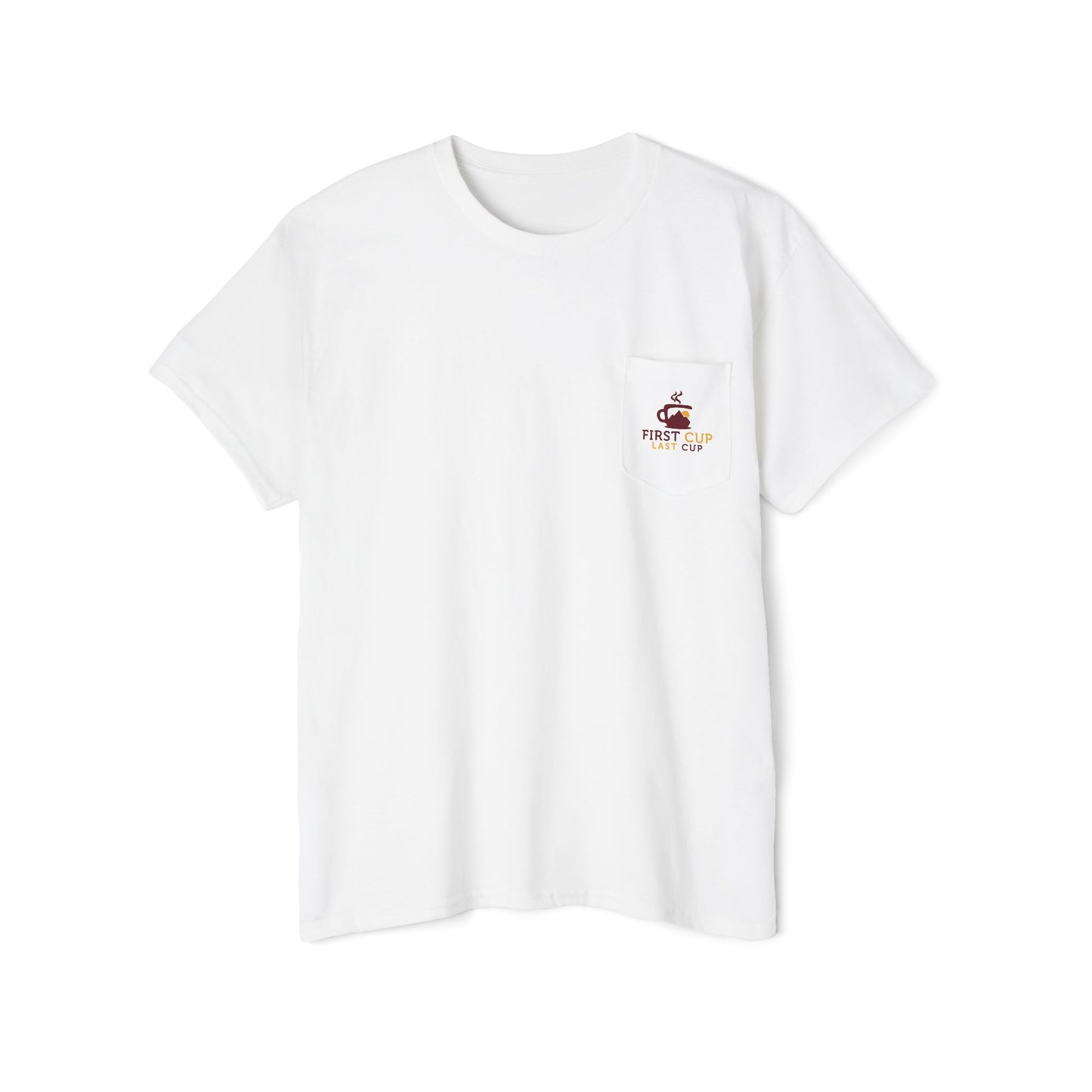 First Cup Last Cup Cotton Pocket Tee